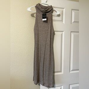 Topshop turtleneck sleeveless dress